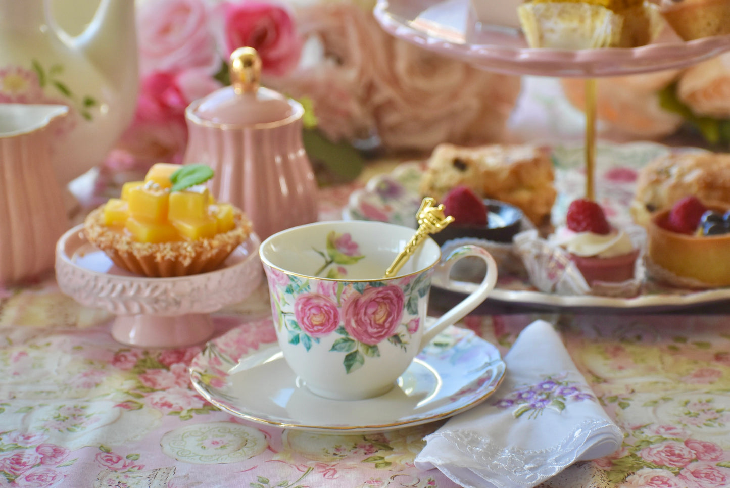 French Garden Teacup Gift Set