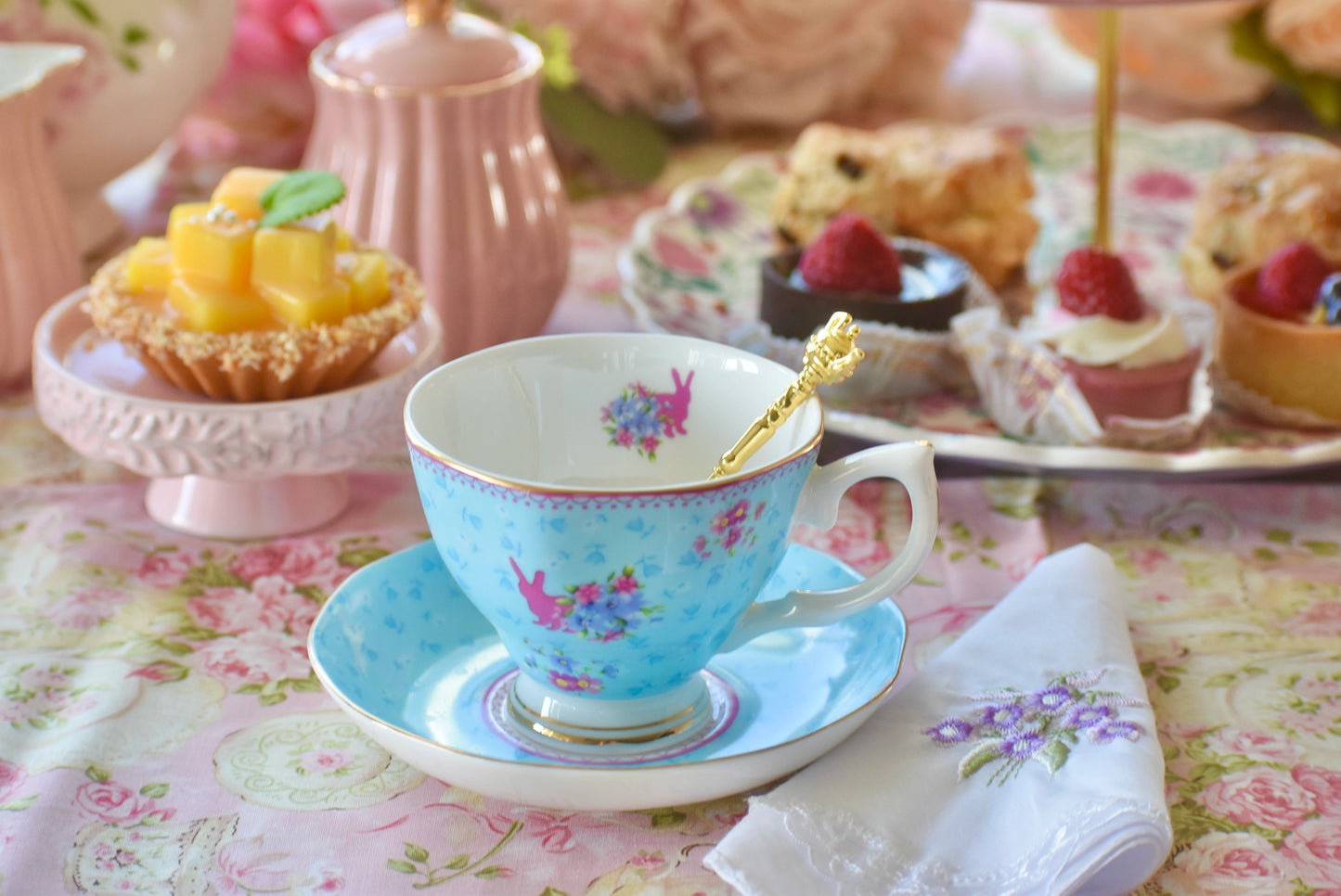 Honey Bunny Spring Teacup Gift Set