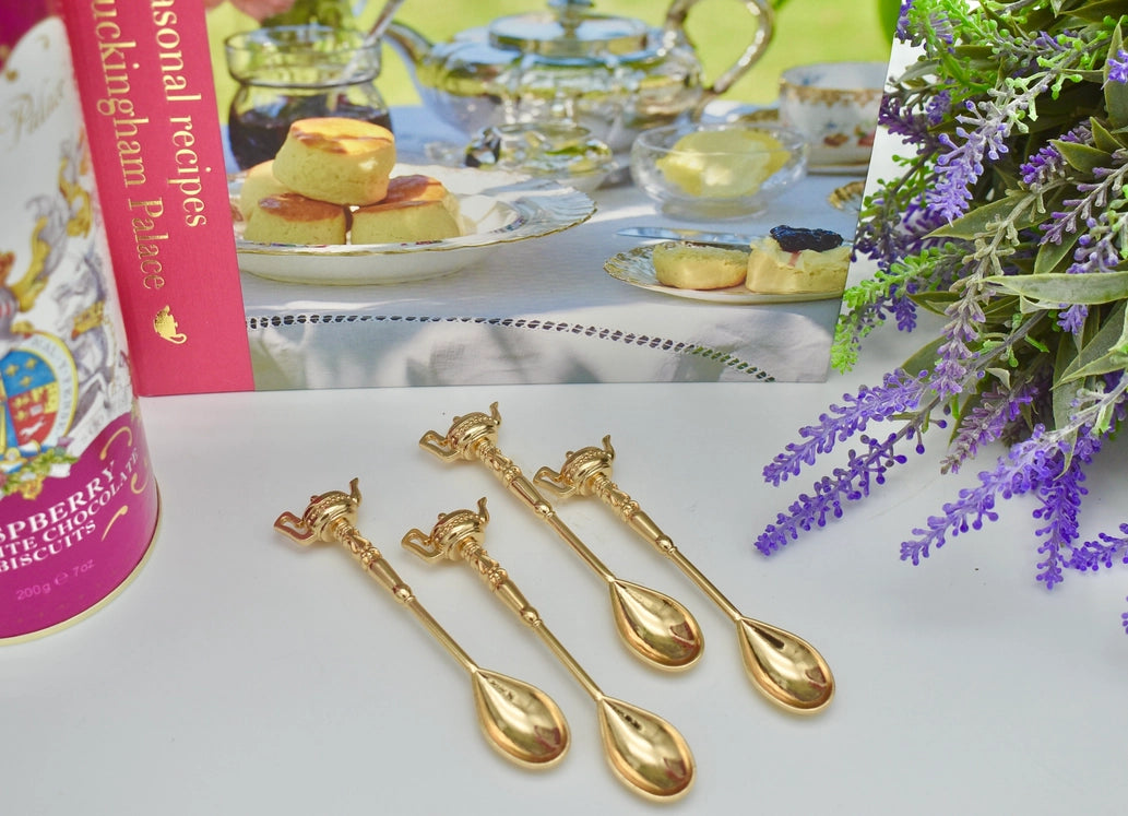 Gold Teapot Handle Teaspoon