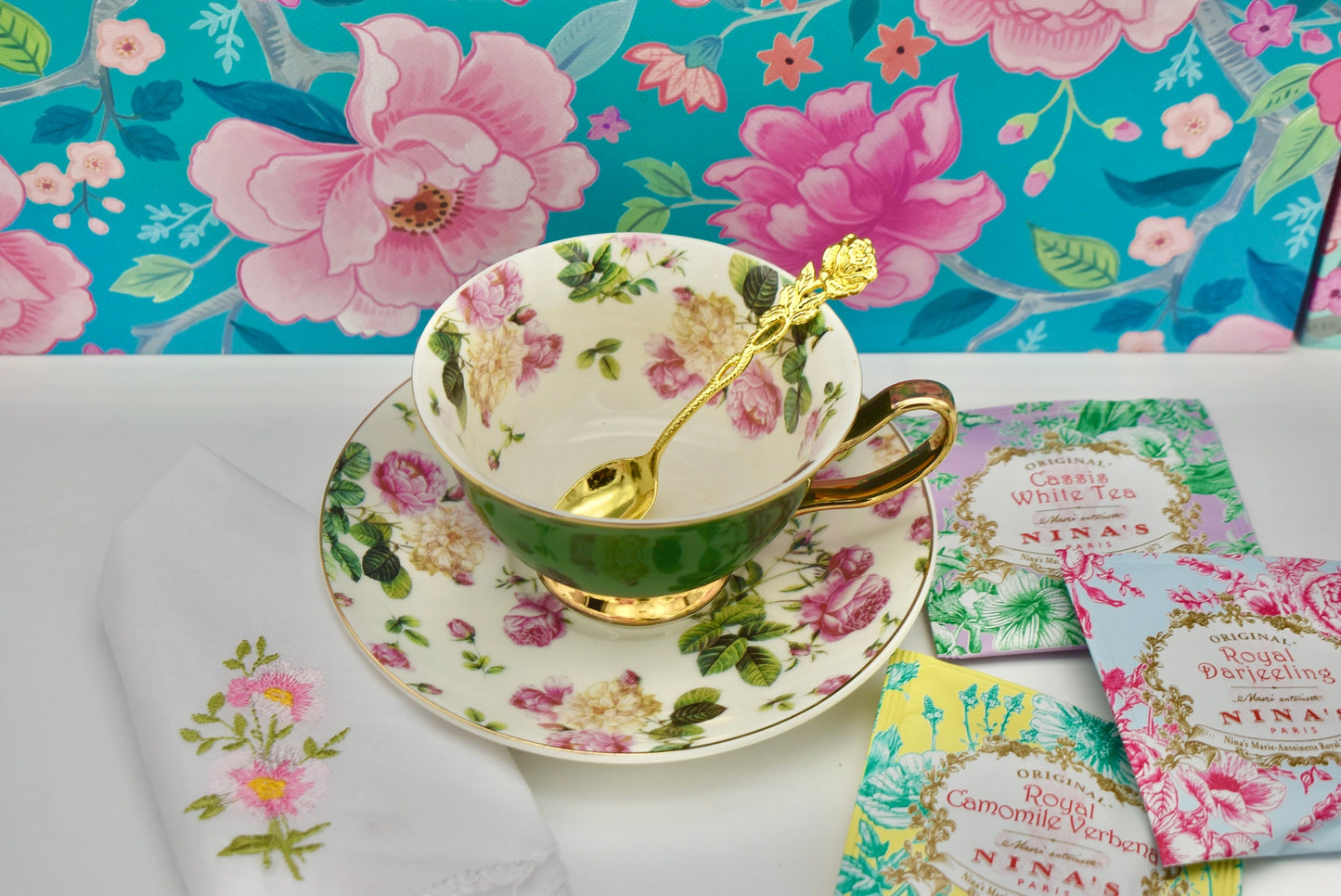 English Country Garden Teacup Gift Set