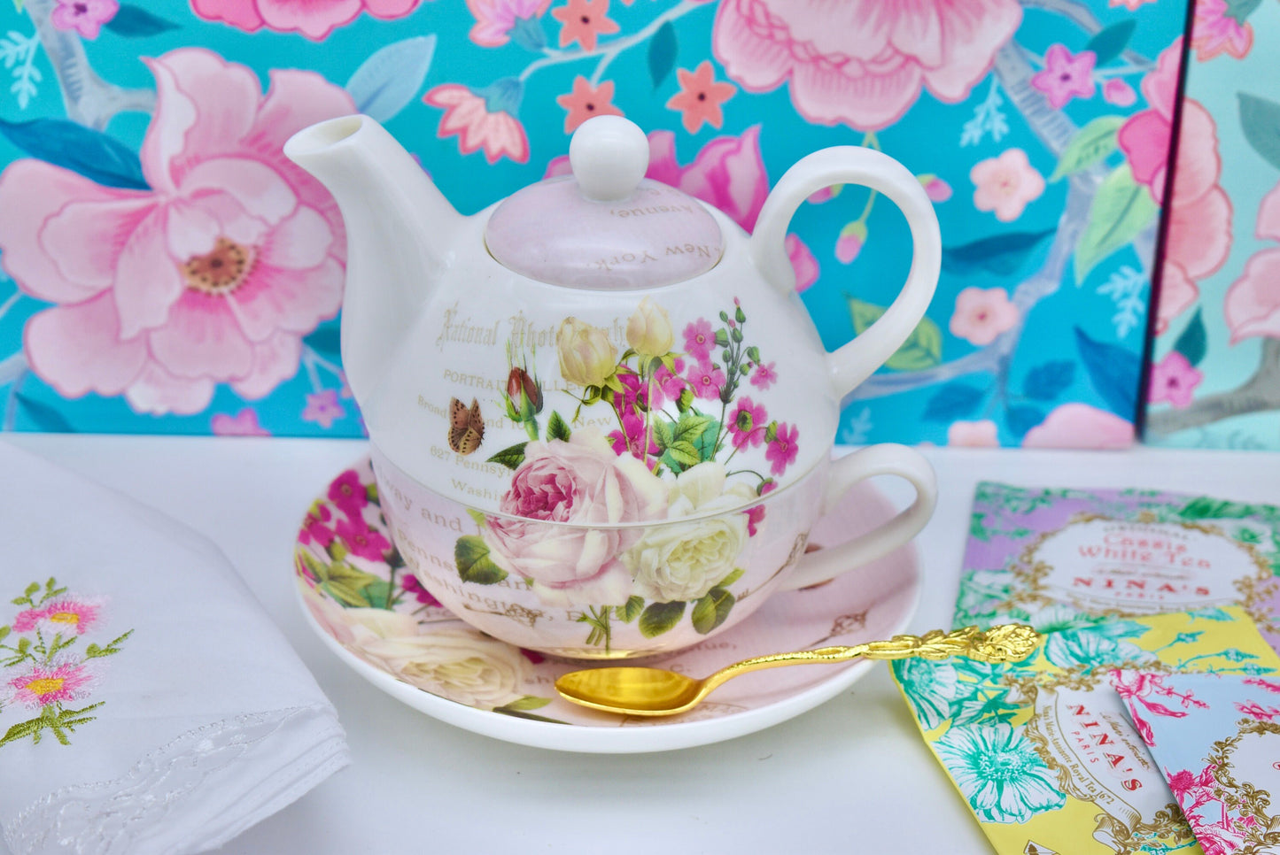 Botanical Garden Tea for One Gift Set