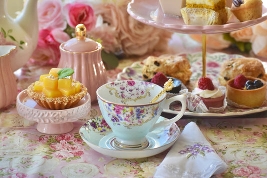 Delicate Blossoms Teacup Gift Set
