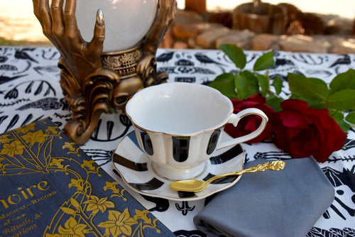 Black and White Divination Teacup Gift Set
