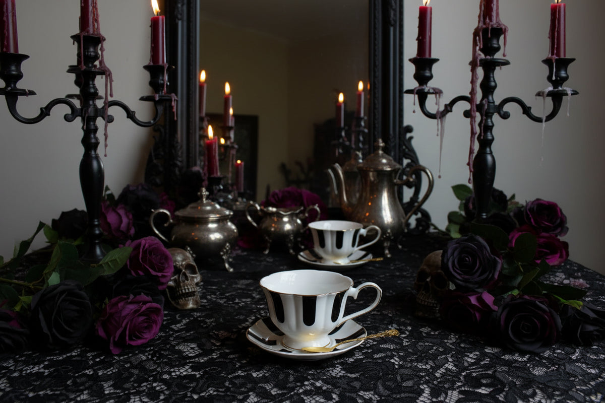 Black and White Divination Teacup Gift Set