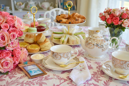Gold Lace Teacup and Saucer