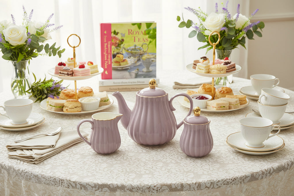 Timeless Beauty Lavender Teapot