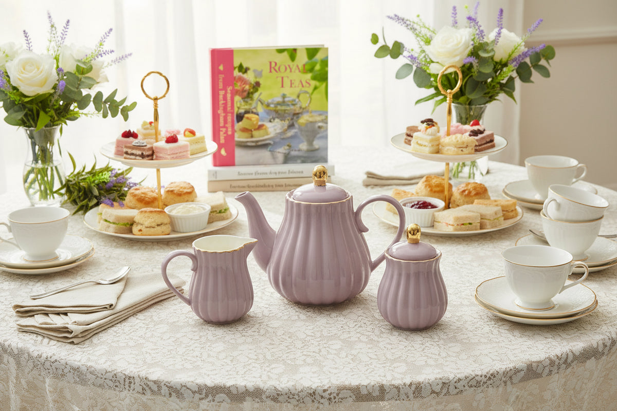 Timeless Beauty Lavender Teapot