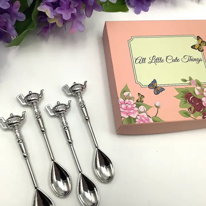 Silver Teapot Handle Teaspoon