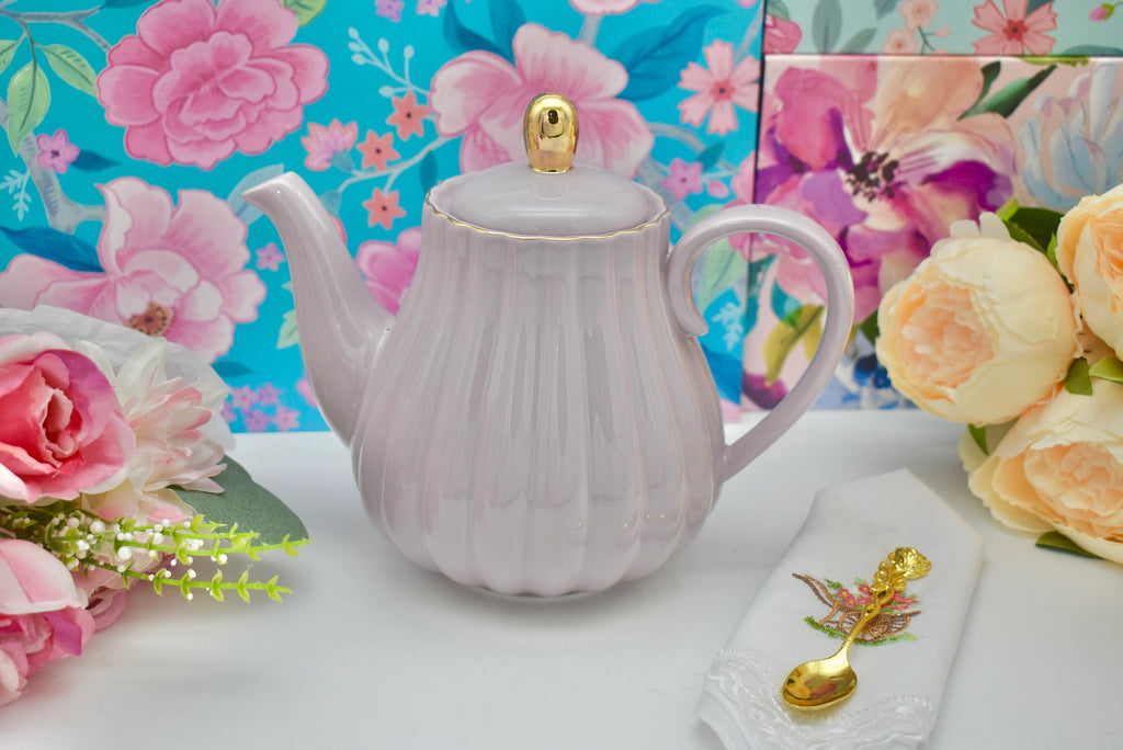 Timeless Beauty Lavender Teapot