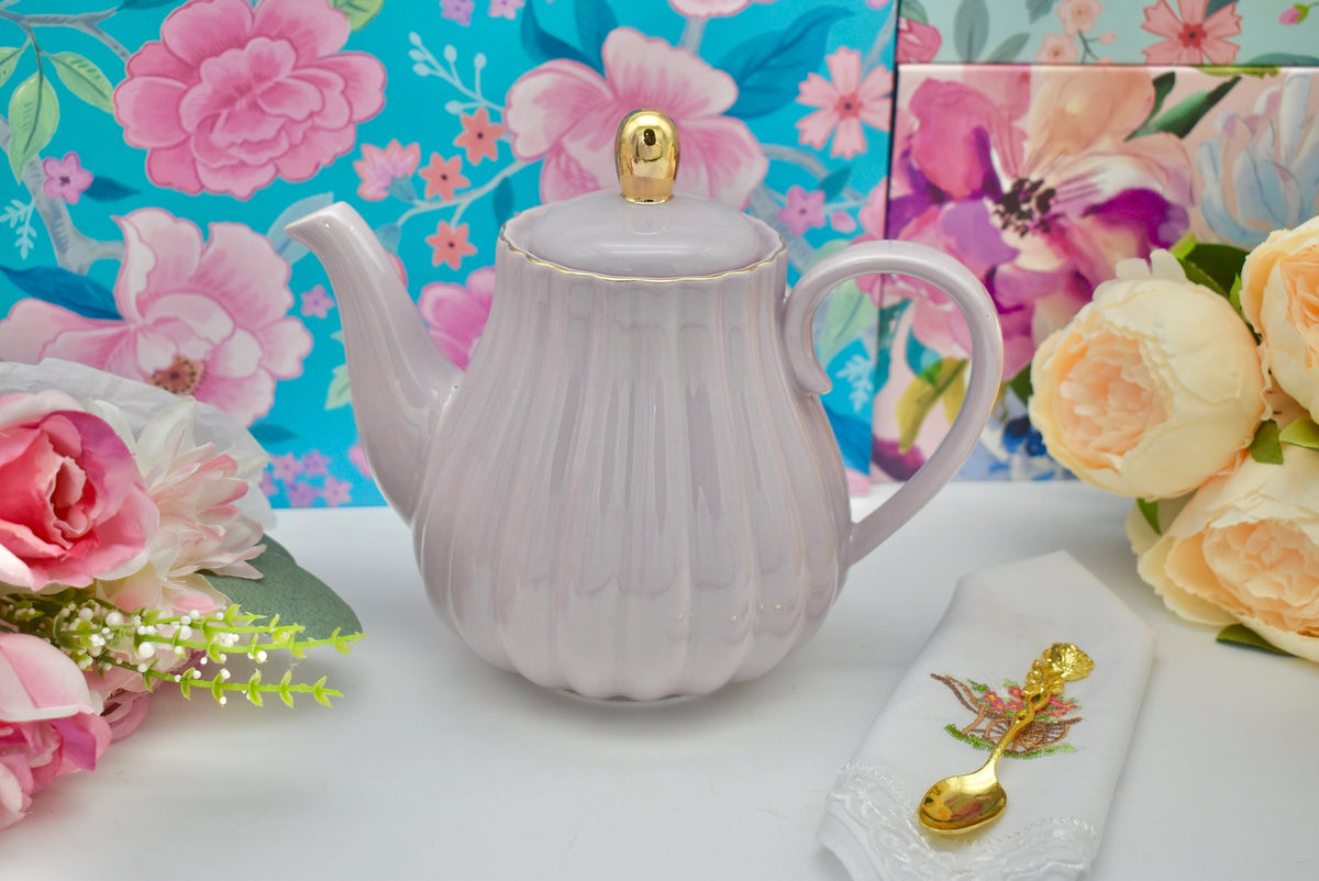 Timeless Beauty Lavender Teapot