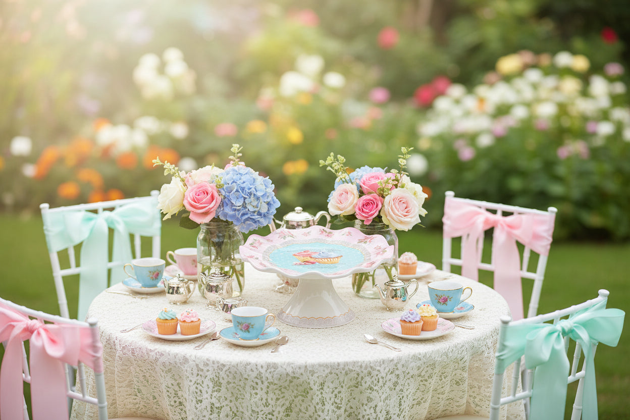 French Patisserie Cupcakes Pedestal Plate