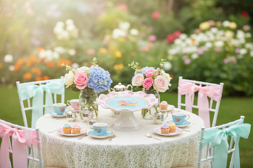 French Patisserie Cupcakes Pedestal Plate