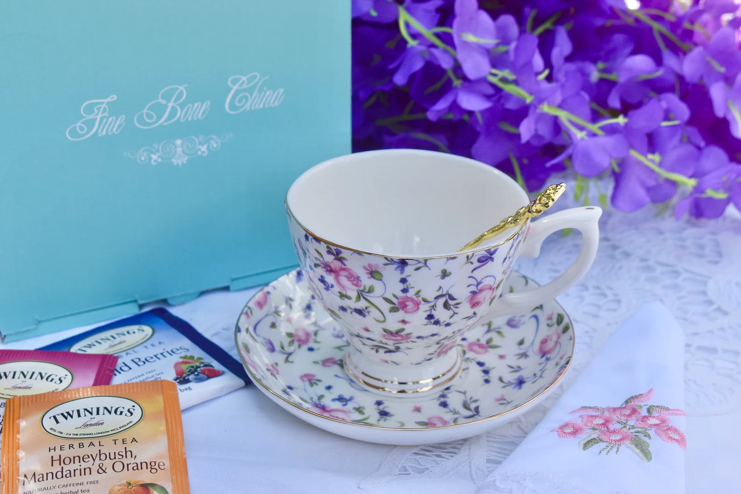 English Chintz Teacup Gift Set