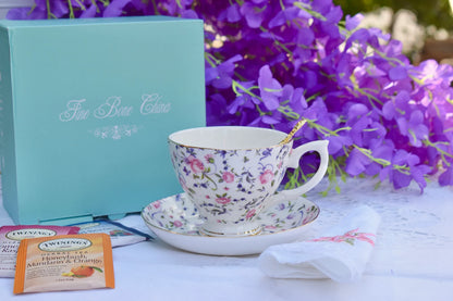 English Chintz Teacup Gift Set
