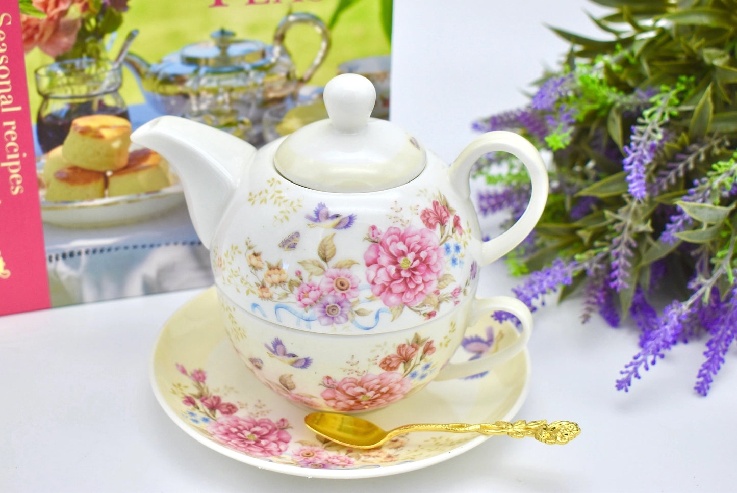 Pretty in my Garden Buttercup Yellow Tea For One Gift Set
