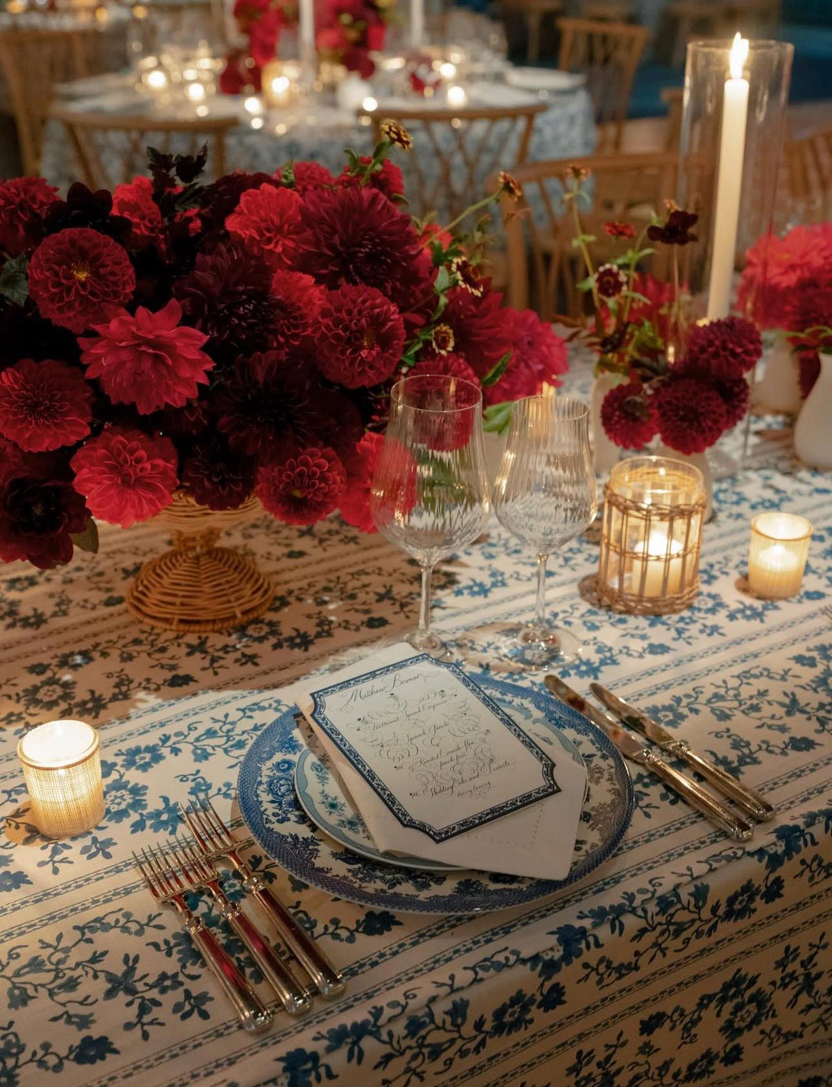 Mismatched Blue and White Plates