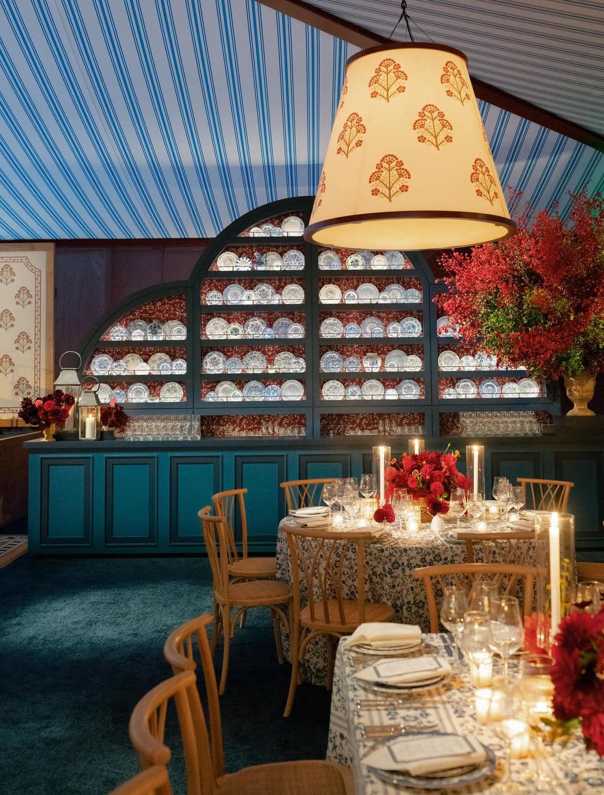 Mismatched Blue and White Plates