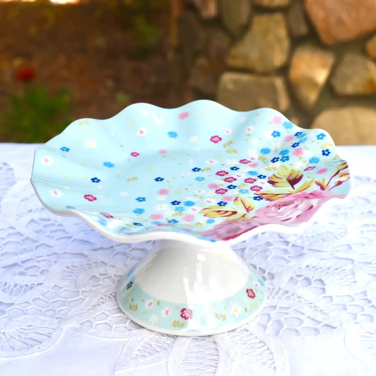 Bloom Pedestal Plate