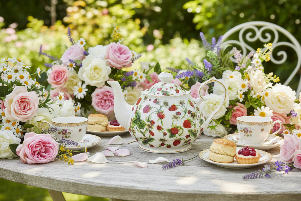 Farmers Market Strawberry Teapot