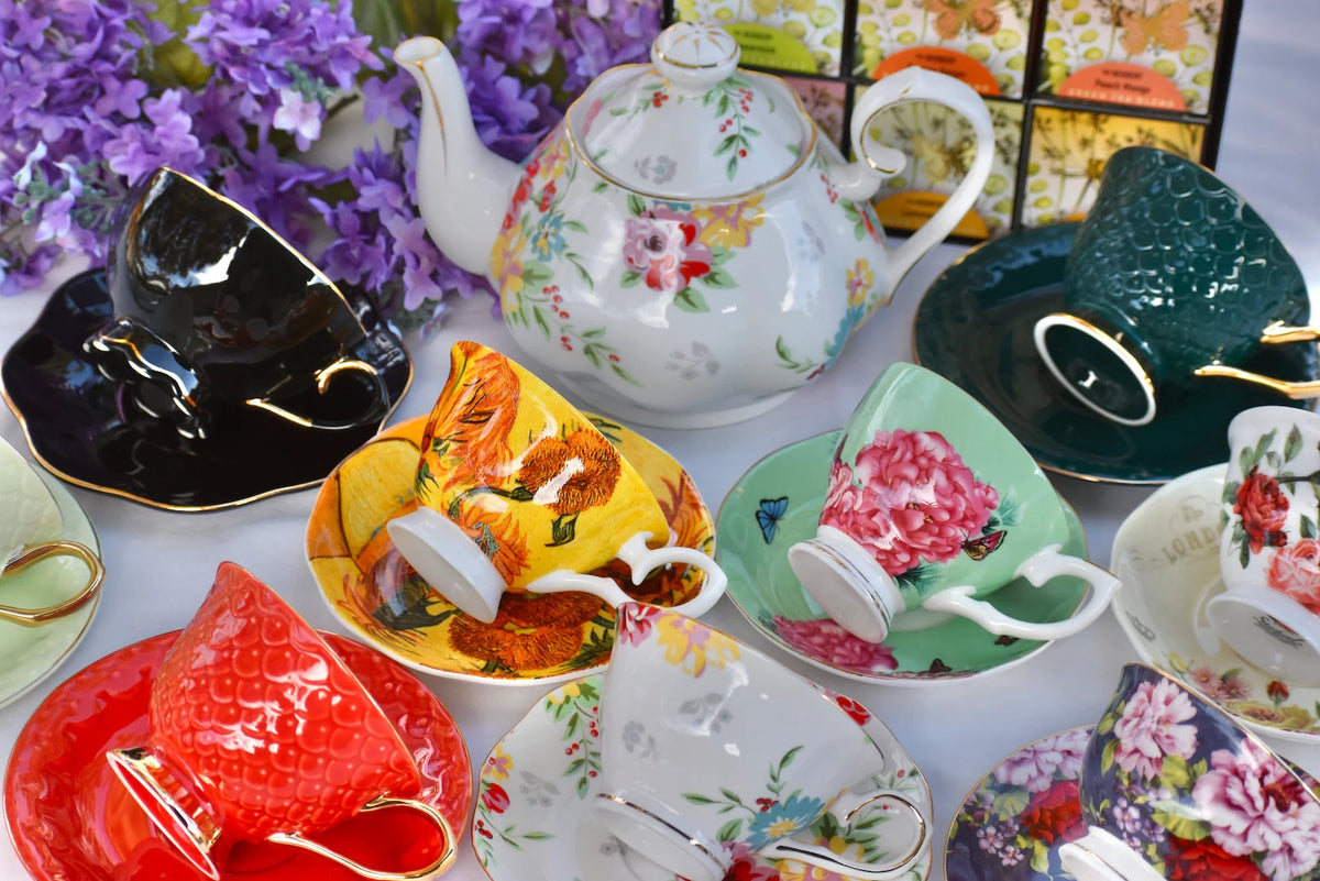 Mismatched Fiesta Teacups