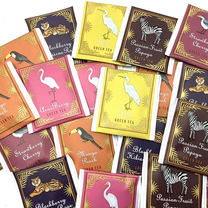 Tropical Wildlife Tea Packet Assortment