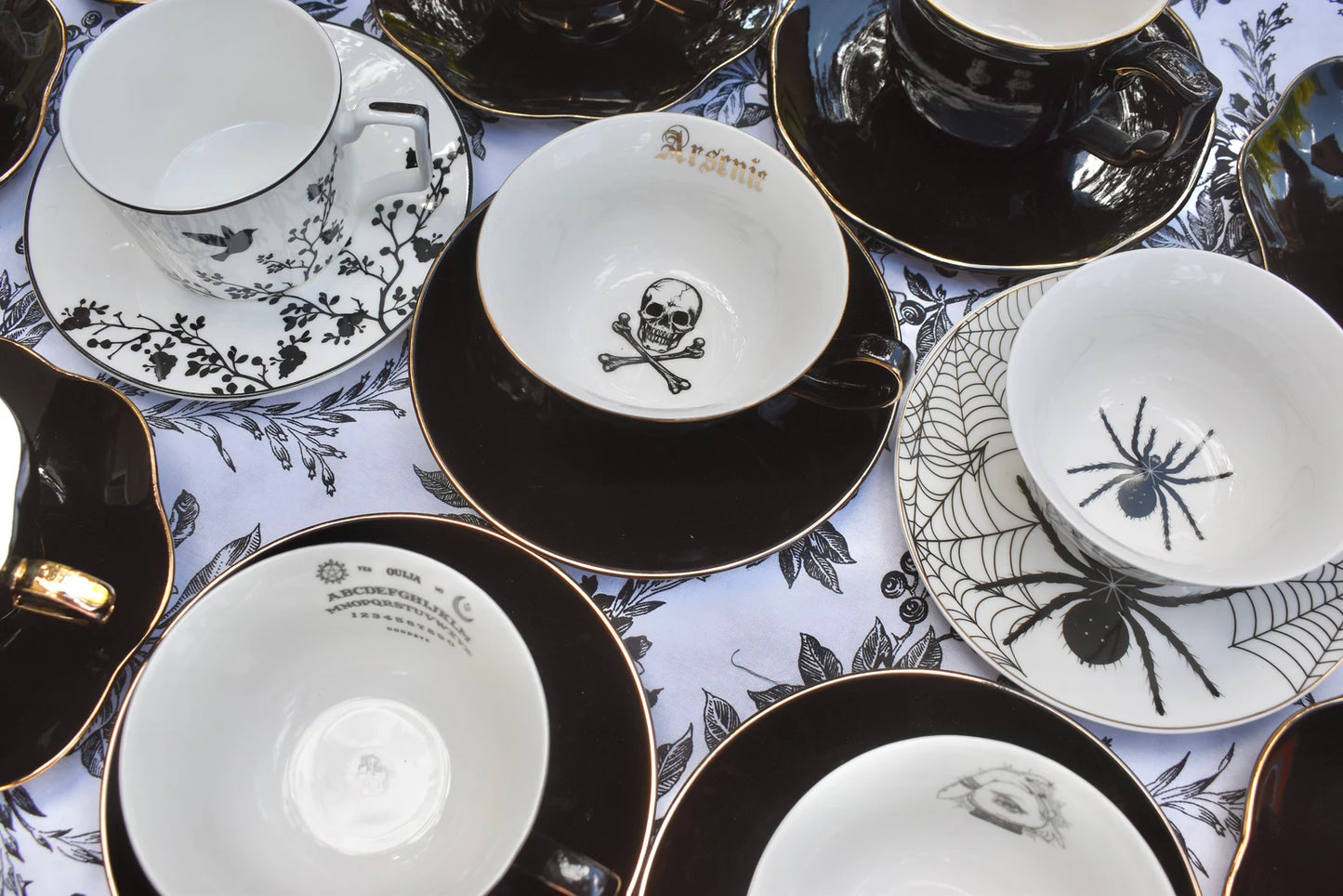 Skull and Bones Arsenic Teacup Gift Set