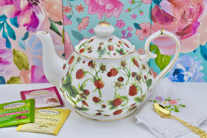 Farmers Market Strawberry Teapot