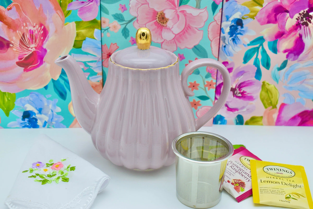 Timeless Beauty Lavender Teapot