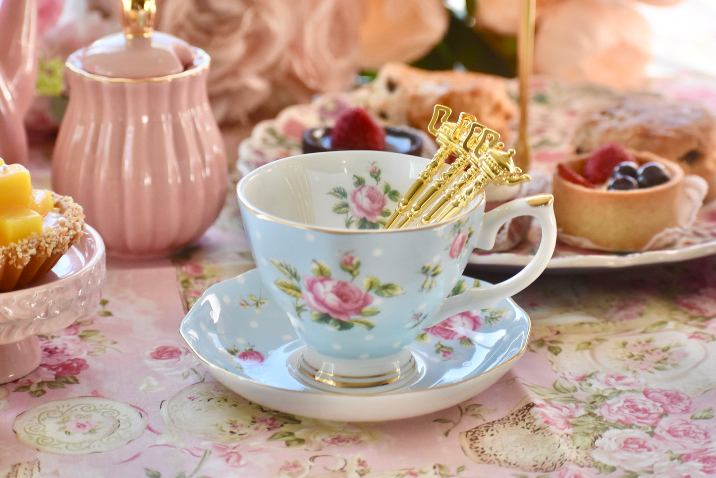 Gold Teapot Handle Teaspoon