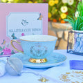 Bridgerton Inspired Aqua Blue Teacup Gift Set