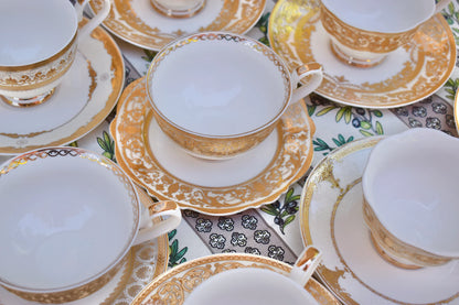 Mismatched Regency Teacups