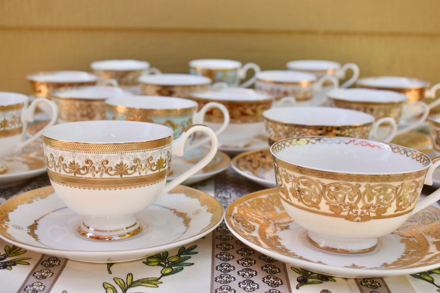 Mismatched Regency Teacups