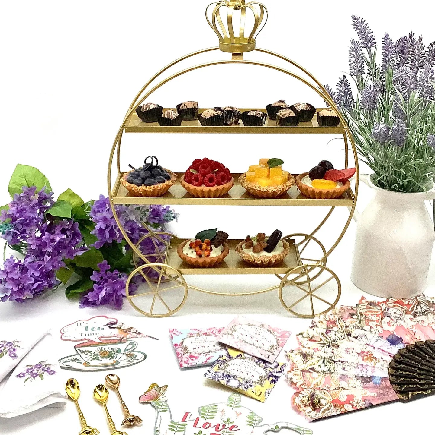 Princess Carriage Tiered Stand