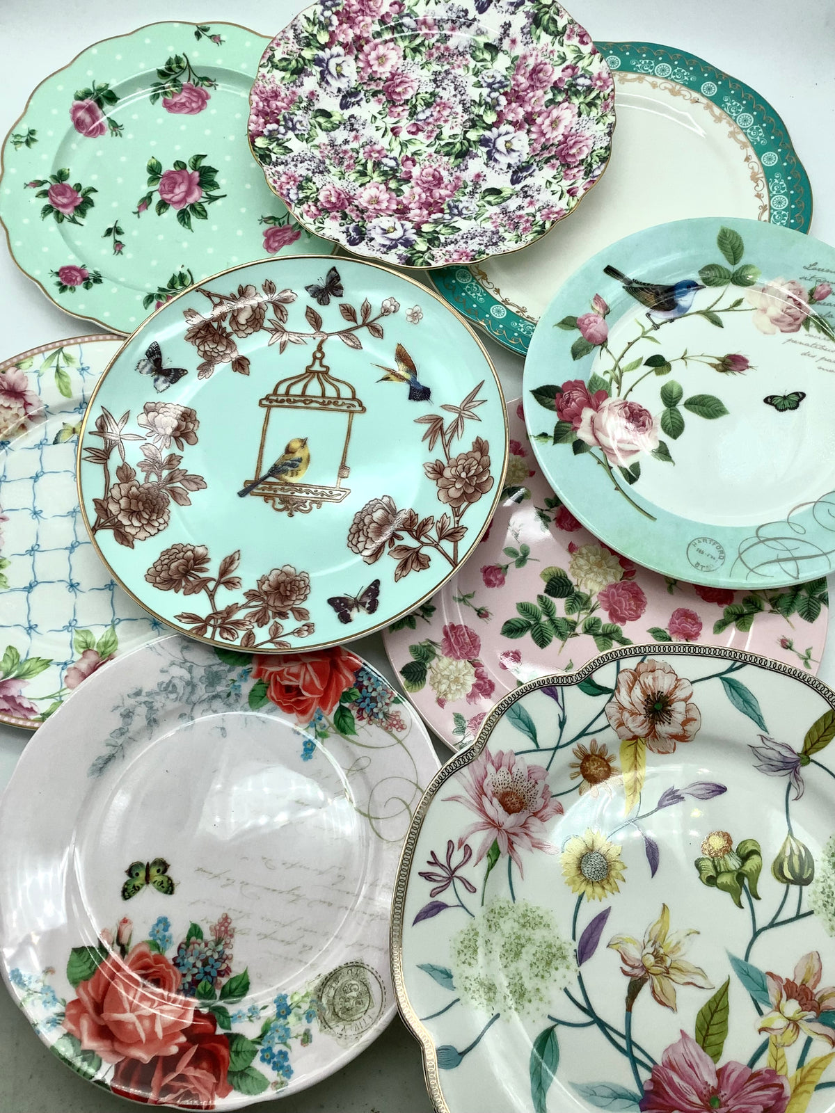 Mismatched Lunch or Dinner Plates