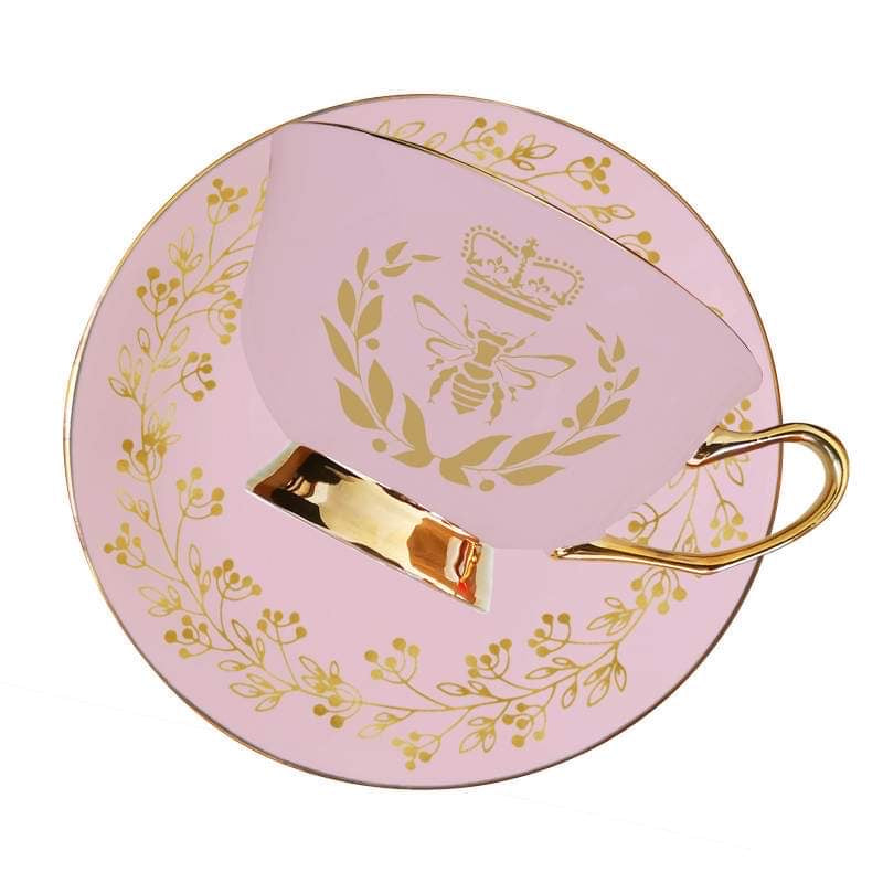 Bridgerton Inspired Vintage Rose Teacup Gift Set
