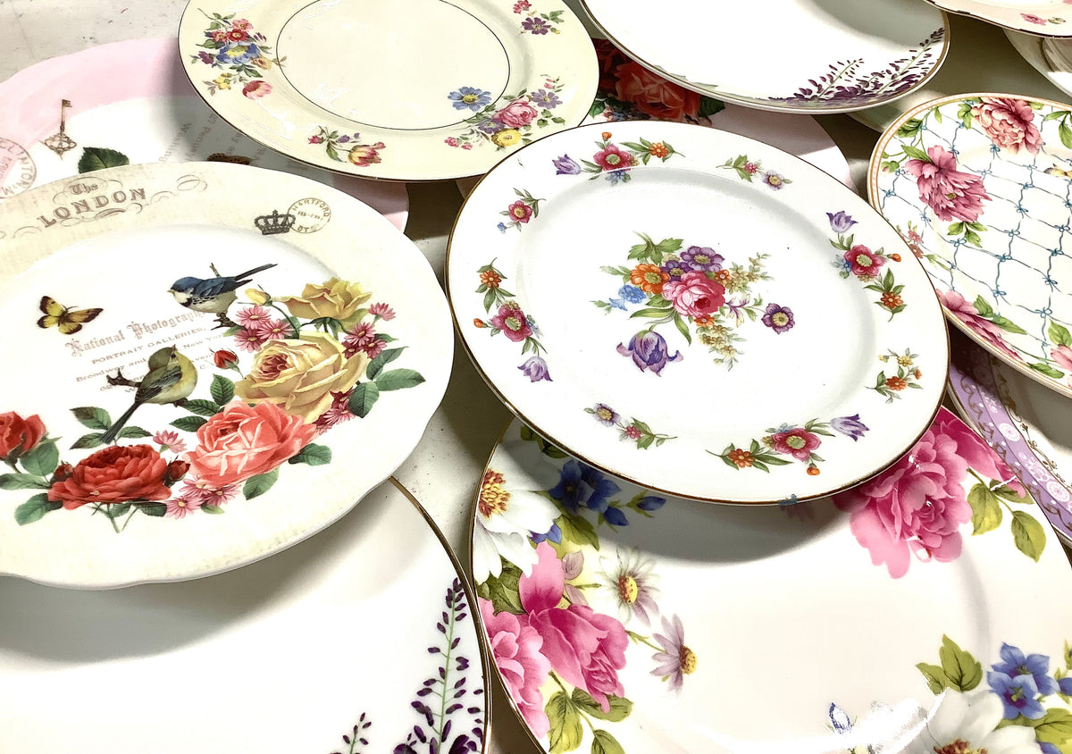 Mismatched Lunch or Dinner Plates