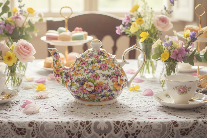 Chintz Garden Teapot