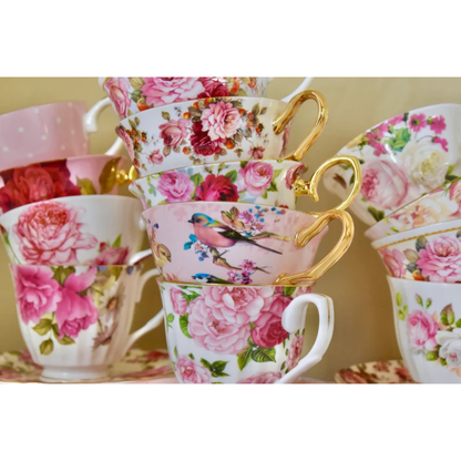 Vintage Mismatched Teacups Set