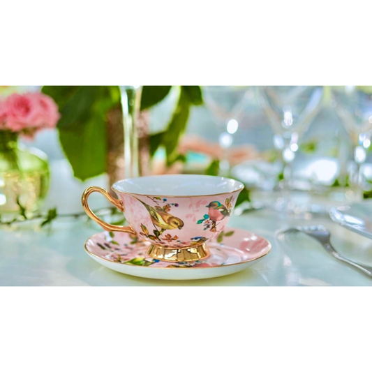 Vintage Garden Birds Teacup
