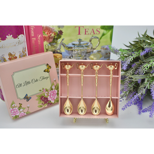 Gold Teapot Handle Teaspoon