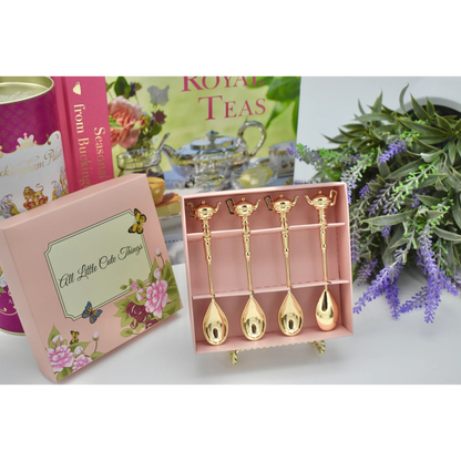 Gold Teapot Handle Teaspoon