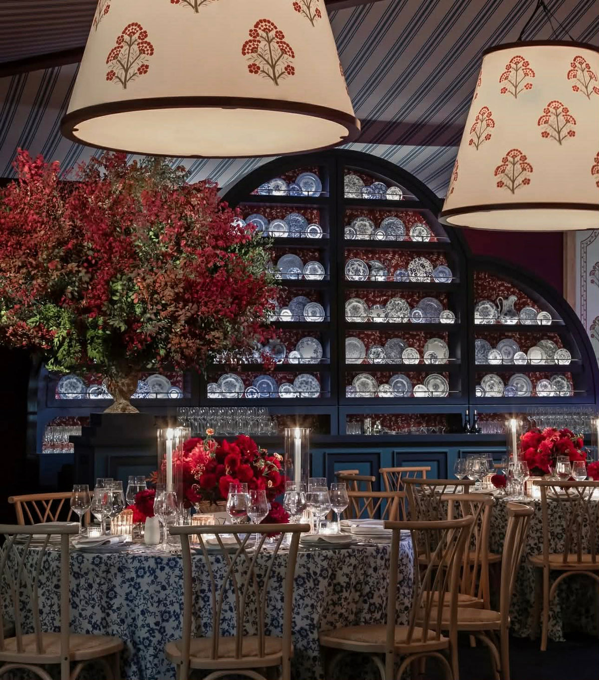 Mismatched Blue and White Plates