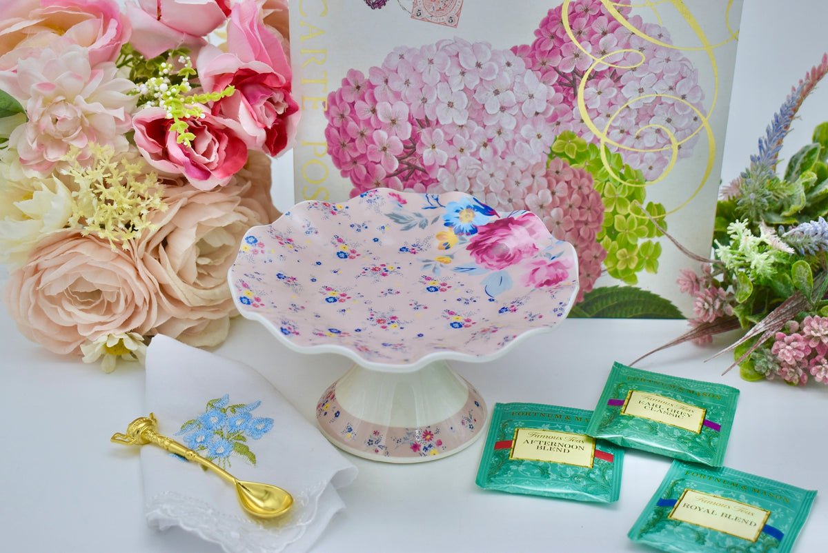 Pretty in Pink Pedestal Plate