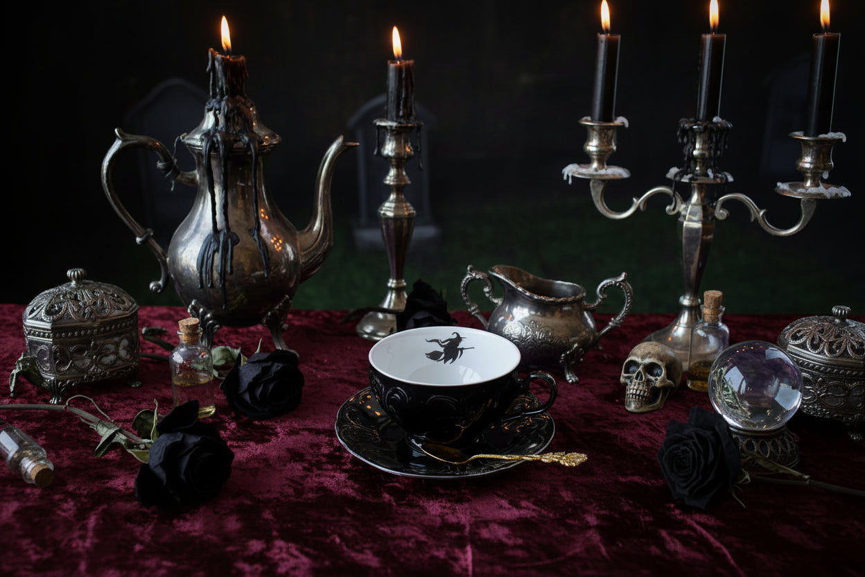 Flying Witch Teacup Gift Set