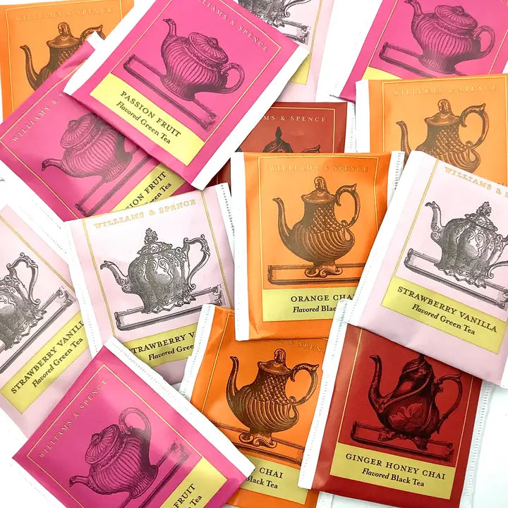 Vintage Teapots Tea Packet Assortment