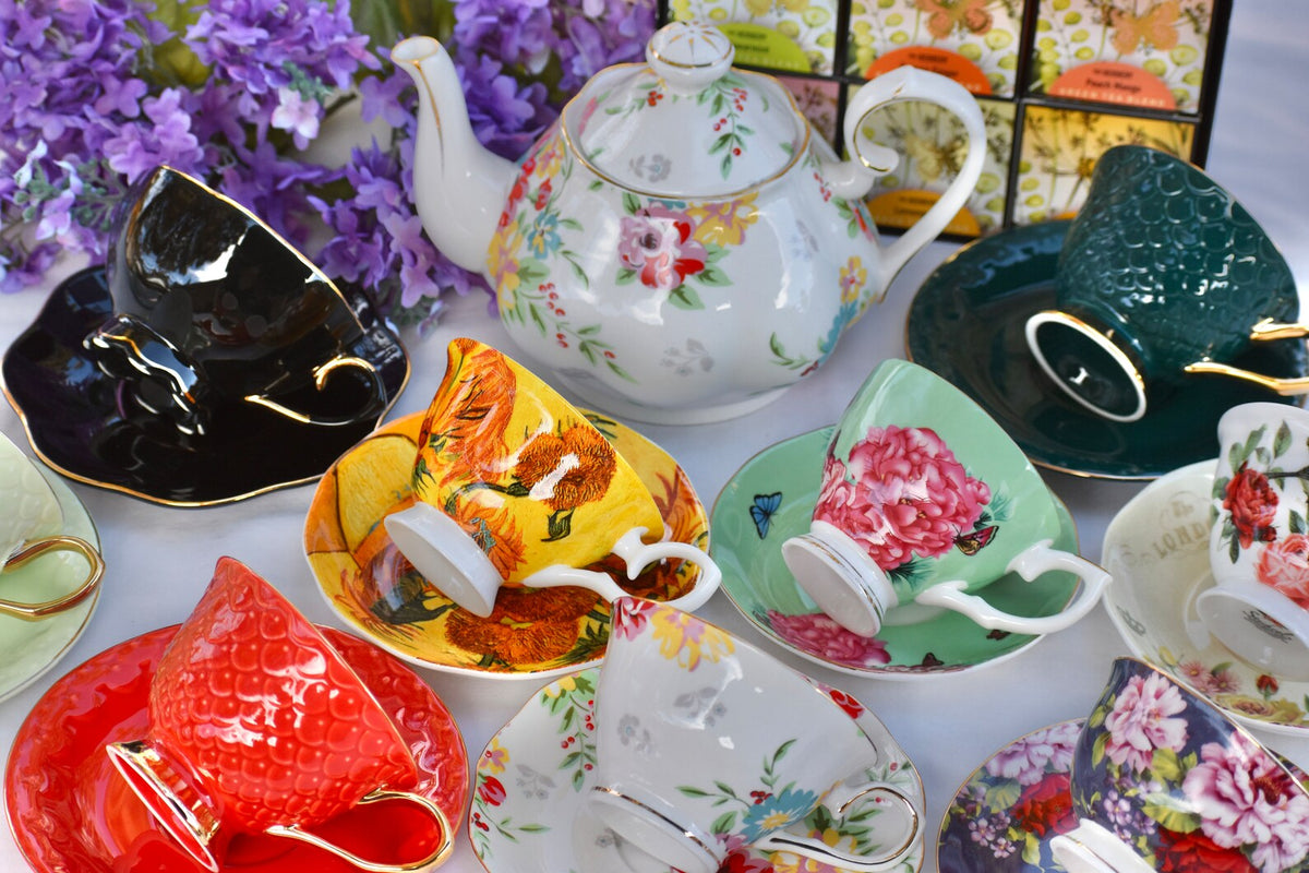 Mismatched Fiesta Teacups