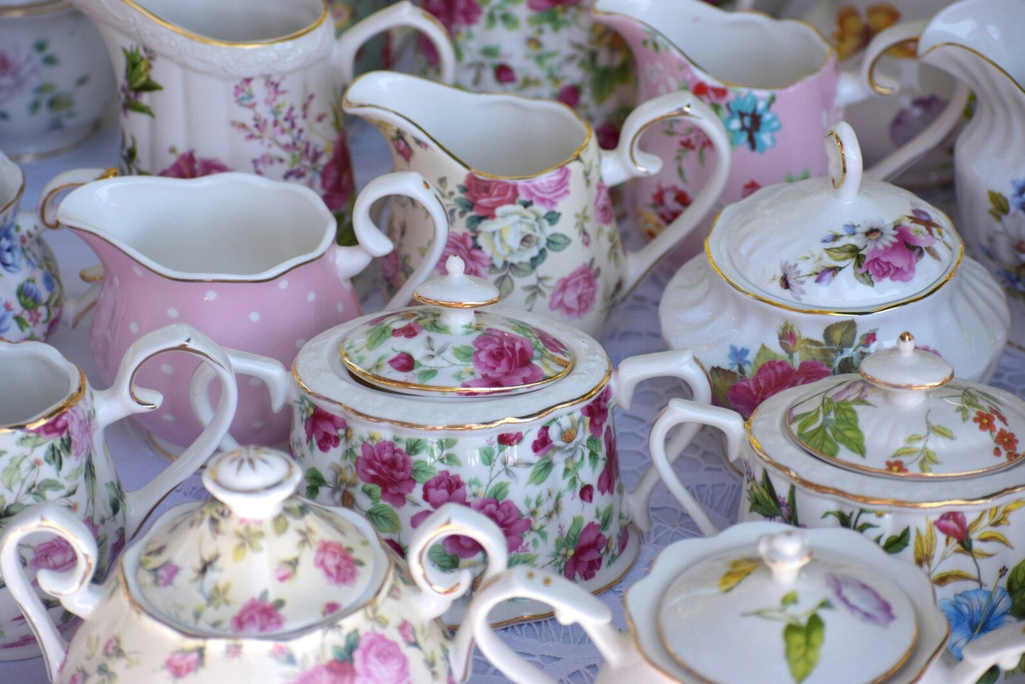 Mix and Match Sugar Bowl and Creamer Set