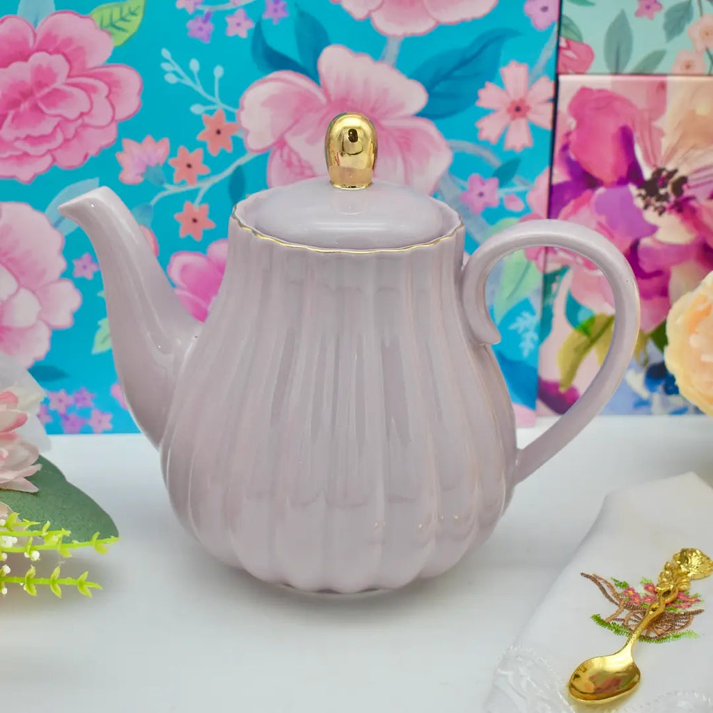 Timeless Beauty Lavender Teapot