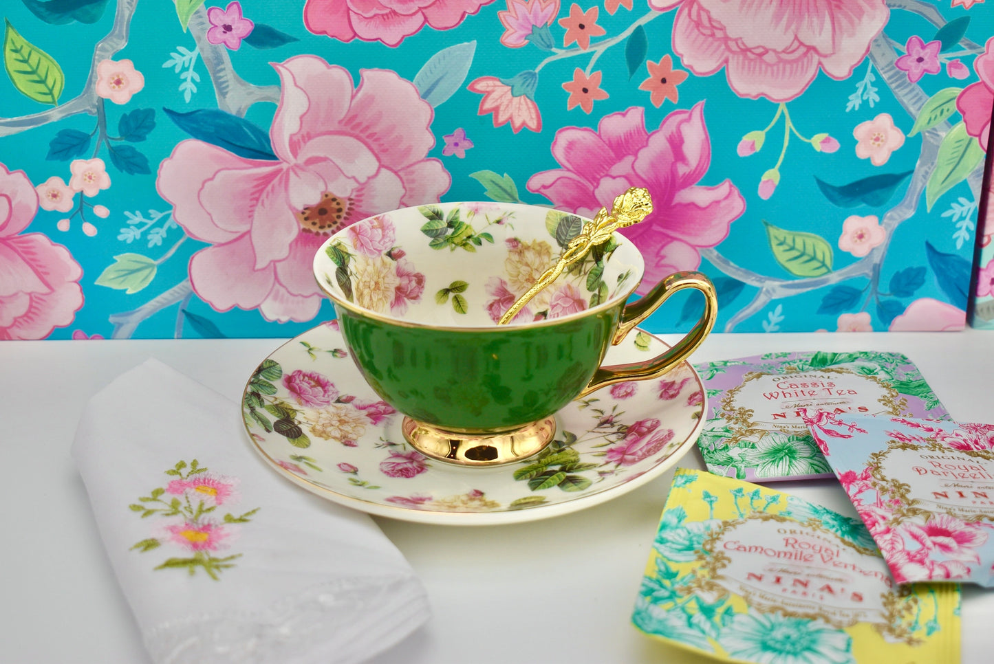 English Country Garden Teacup Gift Set