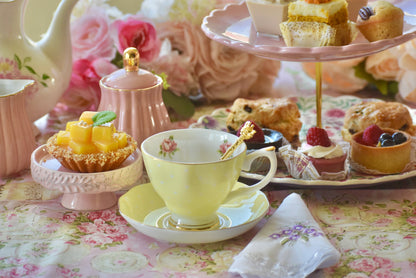 Polka Rose in Yellow Teacup Gift Set